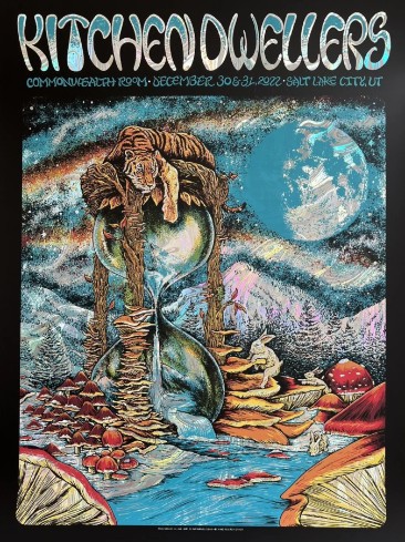 Kitchen Dwellers - Commonwealth Room Salt Lake City UT, December 30, 2022 - Live Concert Poster Wall Art Poster Print - 155002 - Image 2