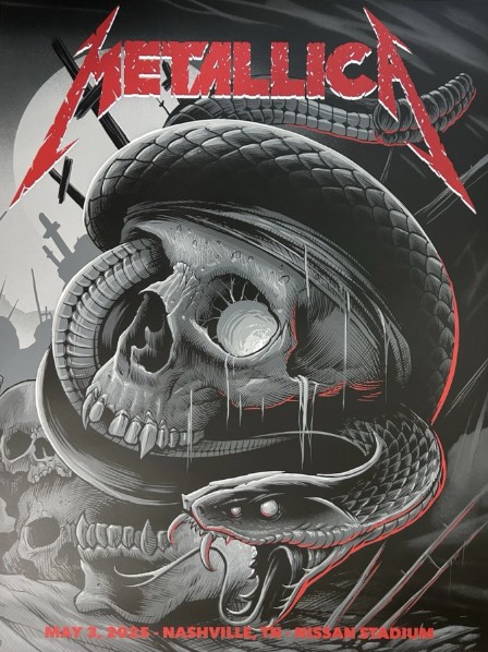 Metallica - Nissan Stadium Nashville TN, May 3, 2025 - Live Concert Poster Wall Art Print- 158015 - Image 2
