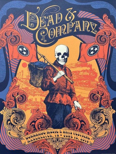 Dead and Company - Bonnaroo Festival Manchester TN June 12 2016 - Live Concert Poster Wall Art Poster Print - 131098 - Image 2