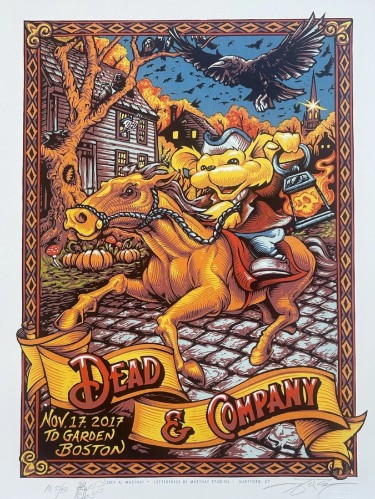Dead and Company - TD Garden Boston MA November 17, 2017 - Live Concert Poster Wall Art Poster Print - 131096 - Image 2