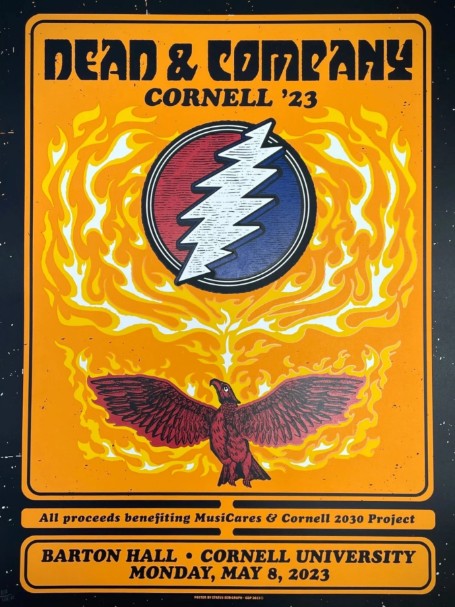 Dead and Company - Barton Hall Cornell University May 8 2023 - Live Concert Poster Wall Art Print - 131110 - Image 2