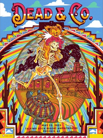 Dead and Company - Talking Stick Resort Amphitheater Phoenix AZ May 23 2023- Live Concert Poster Wall Art Print - 131080 - Image 2