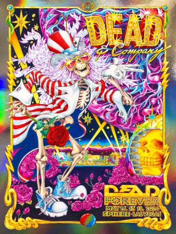 Dead and Company - Sphere Las Vegas NV May 16 2024 Run 2 NOT FOIL - Live Concert Poster Wall Art Print - 131132 - Image 2