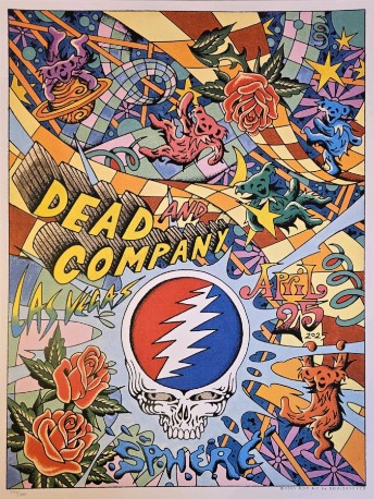Dead and Company - Sphere Las Vegas NV April 25 2025 - Live Concert Poster Wall Art Print - 131115 - Image 2