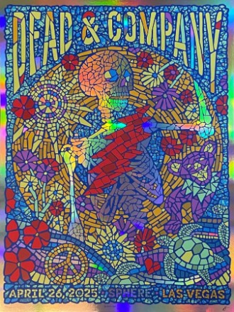 Dead and Company - Sphere Las Vegas NV April 26 2025 NOT FOIL-1 - Live Concert Poster Wall Art Print - 131045 - Image 2