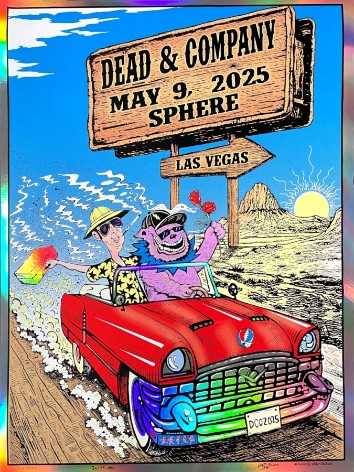 Dead and Company - Sphere Las Vegas NV May 9 2025 NOT FOIL - Live Concert Poster Wall Art Print - 131073 - Image 2