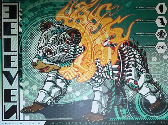 311 - Huntington Bank Pavillion Chicago IL, September 6, 2018 - Live Concert Poster Wall Art Print- 102016 - Image 2