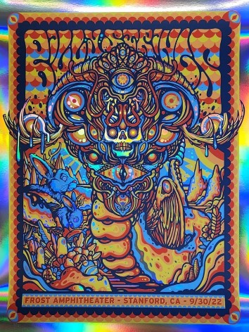 Billy Strings - Frost Amphitheater Palo Alto CA September 30 2022 FOIL - Live Concert Poster Wall Art Print - 112022 - Image 2