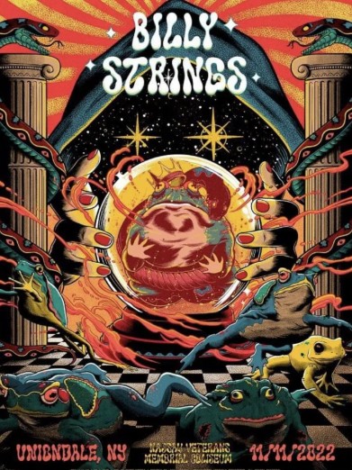 Billy Strings - Nassau Coliseum, Uniondale NY November 11 2022 - Live Concert Poster Wall Art Print - 112041 - Image 2