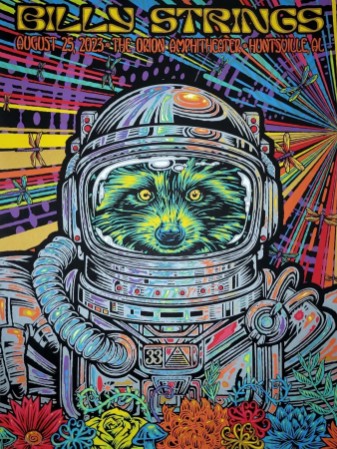 Billy Strings - Orion Amphitheater Huntsville AL August 25 2023 - Live Concert Poster Wall Art Print - 112034 - Image 2