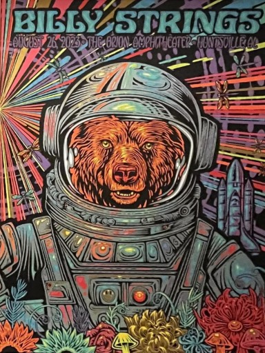 Billy Strings - Orion Amphitheater Huntsville AL August 26 2023 - Live Concert Poster Wall Art Print - 112033 - Image 2