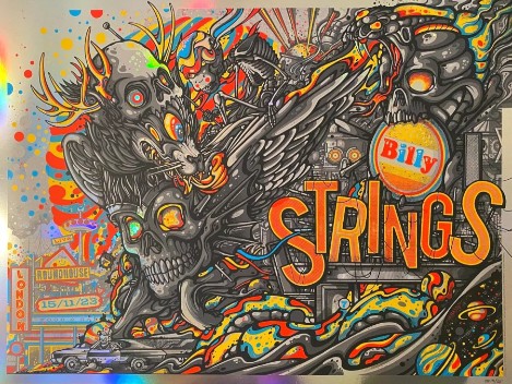 Billy Strings - London Roundhouse November 15 2023 FOIL - Live Concert Poster Wall Art Print - 112124 - Image 2