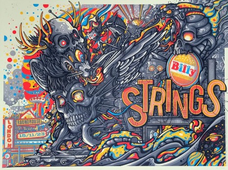 Billy Strings - Roundhouse London November 15 2023 - Live Concert Poster Wall Art Print - 112117 - Image 2