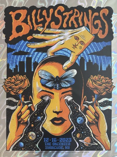 Billy Strings - Oncenter Syracuse NY December 16 2023 FOIL - Live Concert Poster Wall Art Print - 112114 - Image 2
