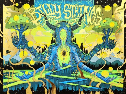 Billy Strings - Ball Arena Denver CO January 24 2025 FULLSHEET - Live Concert Poster Wall Art Print - 112098 - Image 2