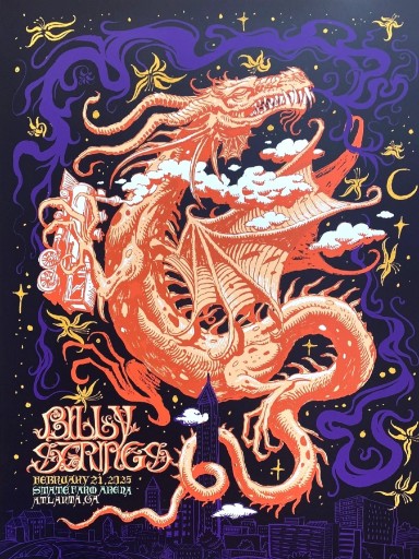 Billy Strings - State Farm Arena Atlanta GA February 21 2025 - Live Concert Poster Wall Art Print - 112110 - Image 2