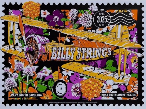 Billy Strings - Koka Booth Amphitheater Cary NC April 17 2025 - Live Concert Poster Wall Art Print - 112116 - Image 2