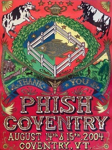 Phish - Coventry VT August 14 2004 - Live Concert Poster Wall Art Print - 172062 - Image 2