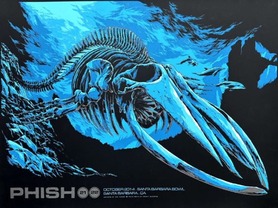 Phish - Santa Barbara Bowl Santa Barbara CA October 21 2014 - Live Concert Poster Wall Art Print - 172004 - Image 2