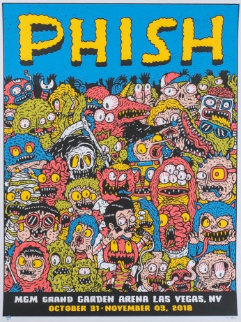 Phish - MGM Grand Garden Arena Las Vegas NV November 3 2018 - Live Concert Poster Wall Art Print - 172065 - Image 2