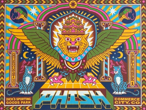 Phish - Dicks Sporting Goods Denver CO August 30 2019 - Live Concert Poster Wall Art Print - 172007 - Image 2