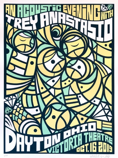 Trey Anastasio - Victoria Theater Dayton OH October 16 2019 - Live Concert Poster Wall Art Print - 200037 - Image 2