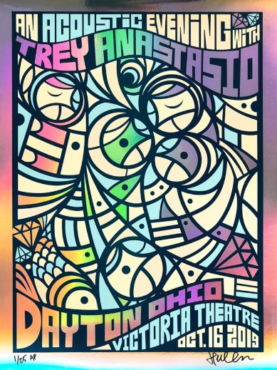 Trey Anastasio - Victoria Theater Dayton OH October 16 2019 FOIL - Live Concert Poster Wall Art Print - 200038 - Image 2
