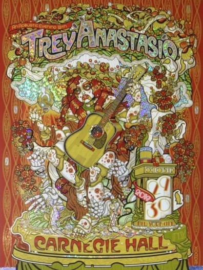 Trey Anastasio - Carnegie Hall NYC October 29 2019 FOIL - Live Concert Poster Wall Art Print - 200031 - Image 2