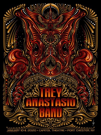 Trey Anastasio - Capital Theater Portchester NY January 10 2020 - Live Concert Poster Wall Art Print - 200035 - Image 2