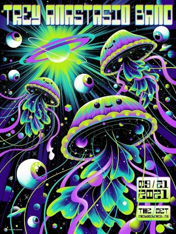 Trey Anastasio - The Met Philadelphia PA September 21 2021 - Live Concert Poster Wall Art Print - 200052 - Image 2