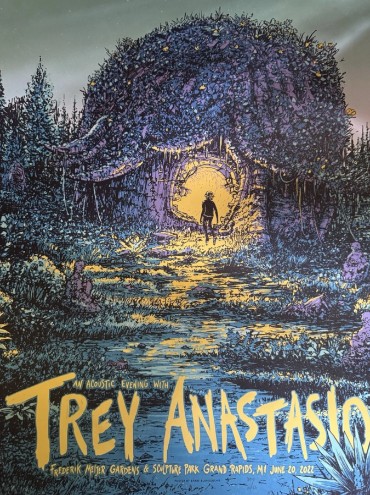 Trey Anastasio - Frederik Meljer Gardens Grand Rapids MI June 20 2022 FOIL - Live Concert Poster Wall Art Print - 200046 - Image 2