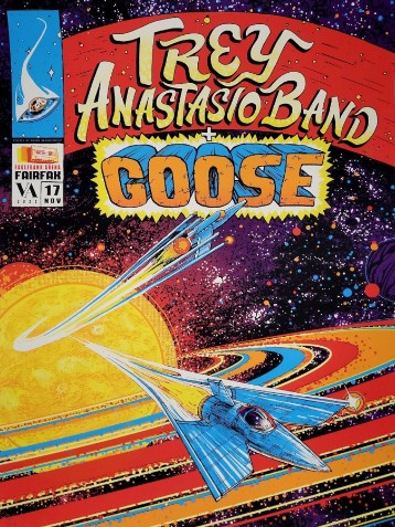 Trey Anastasio - Eaglebank Arena Fairfax VA November 17 2022 - Live Concert Poster Wall Art Print - 200029 - Image 2