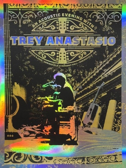 Trey Anastasio - Springfield Symphony Hall Springfield MA March 8 2025 FOIL - Live Concert Poster Wall Art Print - 200010 - Image 2