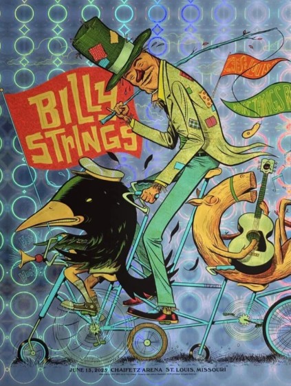 Billy Strings - Chaifetz Arena St Louis MO, June 13, 2025 - Live Concert Poster Wall Art Print - FOIL - 112010 - Image 2