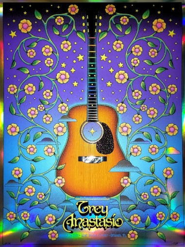 Trey Anastasio - Disney Theater Orlando FL March 26 2025 FOIL - Live Concert Poster Wall Art Print - 200005 - Image 2