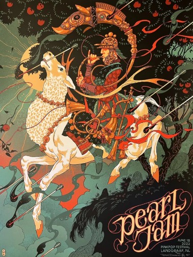 Pearl Jam - Pinkpop Festival Landgraff NL June 18 2022 - Live Concert Poster Wall Art Print - 170018 - Image 2