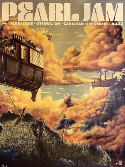 Pearl Jam - Canadian Tire Centre Ottawa CA September 3 3022 - Live Concert Poster Wall Art Print - 170019 - Image 2