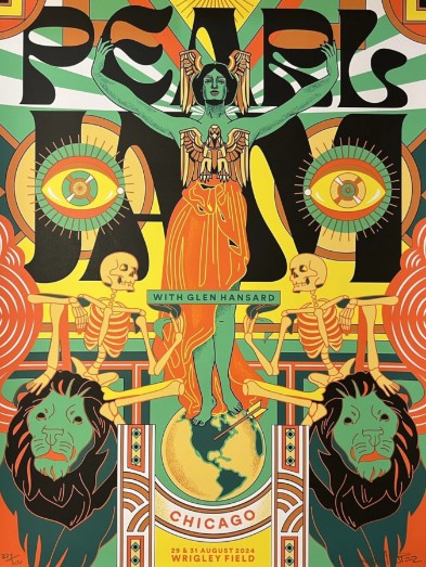 Pearl Jam - Wrigley Field Chicago IL August 29 2024 - Live Concert Poster Wall Art Print - 170022 - Image 2