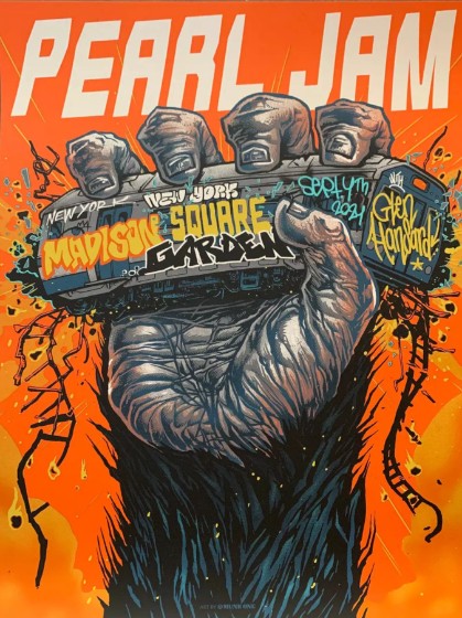 Pearl Jam - Madison Square Garden NY September 4 2024 - Live Concert Poster Wall Art Print - 170023 - Image 2