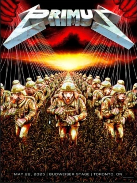 Primus - Budweiser Stage Toronto ON May 22 2025 - Live Concert Poster Wall Art Print - 174021 - Image 2