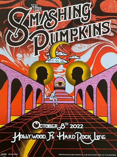 Smashing Pumpkins - Hard Rock Live Hollywood FL October 8 2022 - Live Concert Poster Wall Art Print - 187001 - Image 2