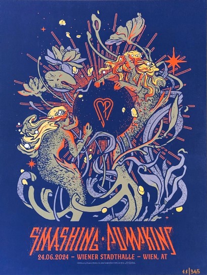 Smashing Pumpkins - Wiener Stadehalle Vienna Lisa Arneburger June 24 2024 - Live Concert Poster Wall Art Print - 187003 - Image 2