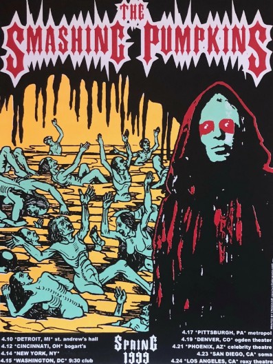 Smashing Pumpkins - Spring Tour 1999 - Live Concert Poster Wall Art Print - 187004 - Image 2