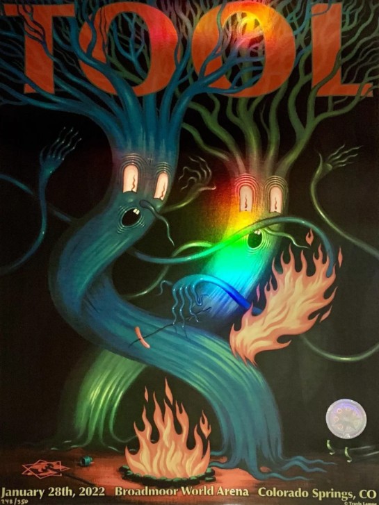 Tool - Broadmoor World Arena Colorado Springs CO January 28 2022 NOT FOIL - Live Concert Poster Wall Art Print - 198007 - Image 2