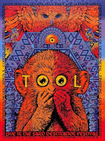 Tool - Punta Cana Dominican Republic March 7 2025 - Live Concert Poster Wall Art Print - 198015 - Image 2