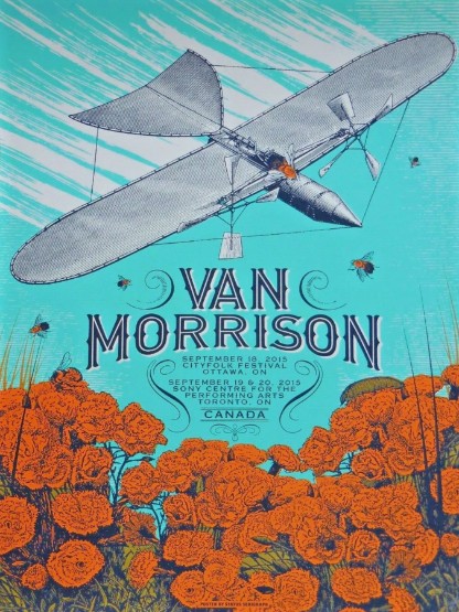 Van Morrison - Cityfolk Festival Ottawa Toronto September 18 2015 - Live Concert Poster Wall Art Print - 203001 - Image 2