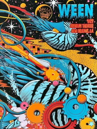 Ween - Orpheum Theater NOLA LA April 29 2023 - Live Concert Poster Wall Art Print - 205002 - Image 2