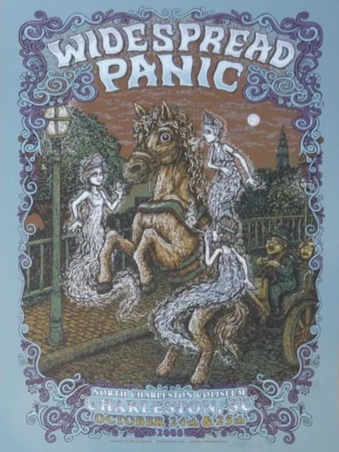 Widespread Panic - North Charleston Coliseum, Charleston SC October 24 2008 - Live Concert Poster Wall Art Print - 207001 - Image 2