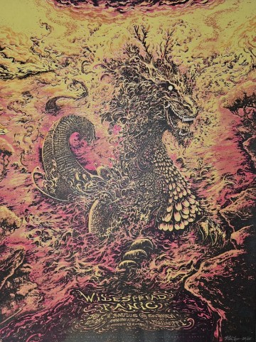 Widespread Panic - Bankplus Amphitheater Southhaven MS July 18 2015 RED VARIANT - Live Concert Poster Wall Art Print - 207007 - Image 2