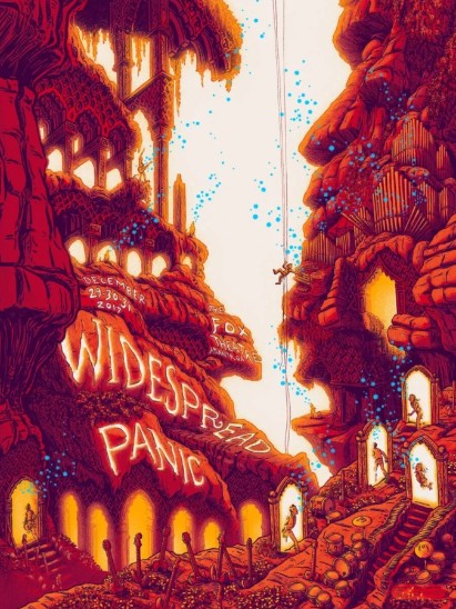 Widespread Panic - Fox Theater Atlanta GA December 29 2017 - Live Concert Poster Wall Art Print - 207010 - Image 2
